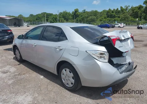 2015 Toyota Corolla Le from USA, damaged, VIN 2T1BURHEXFC242245